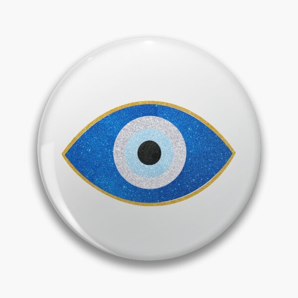 Item preview, GOLD GLITTER EVIL EYE designed and sold by Glossypop.