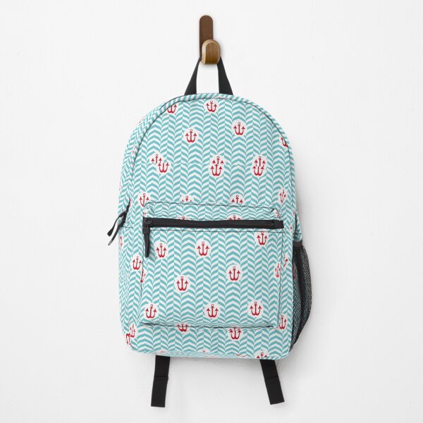 Nautical Neck Gaiter Red Anchor Neck Gator Backpack