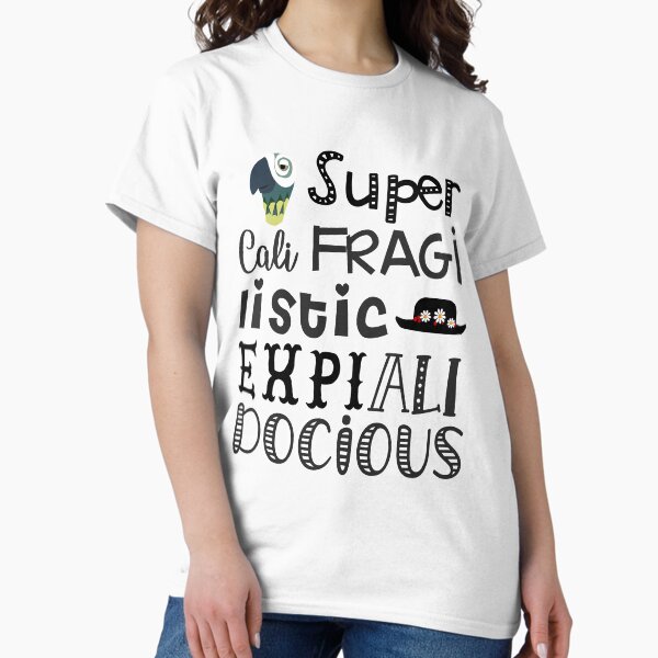 Vista previa del artículo con la obra «supercalifragilisticexpialidocious», diseñado y vendido por Flip Flops  in Fantasyland.