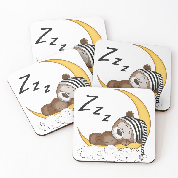 Item preview, Sleeping Teddy Bear designed and sold by MisterGooseShop.