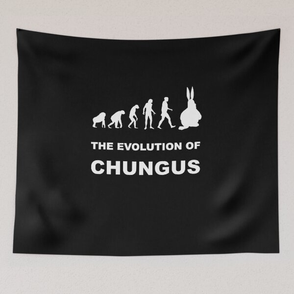 Item preview, The Evolution of Chungus Big Chungus Shadow Meme Fat Bunny designed and sold by Draculaura2009.