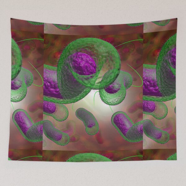 Item preview, CLOSE UP CHOLERA BACTERIA MICROSCOPE PHOTO IMAGE...Micro designed and sold by Hippiesole.