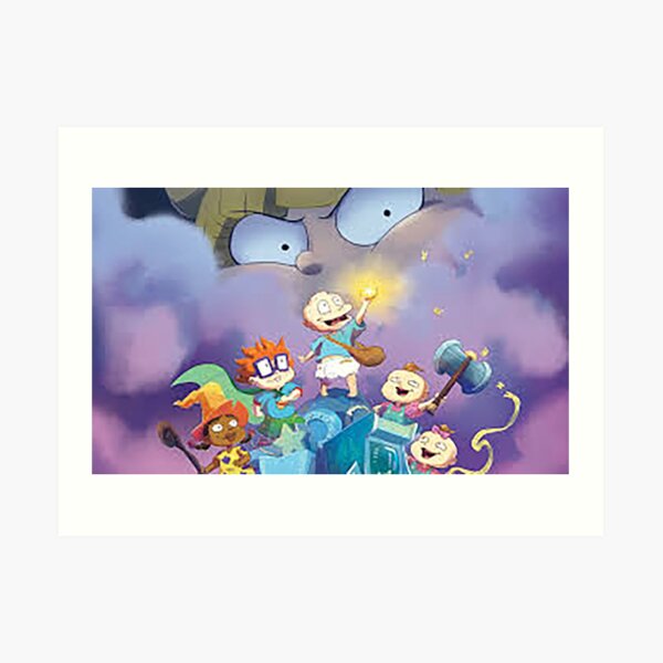 Rugrats Paint Splatter Background