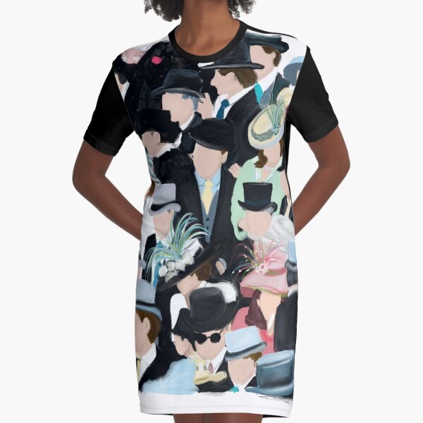 Ascot: A Day at the Raceas Graphic T-Shirt Dress