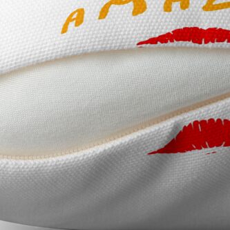 Alternate view of Vegans Taste Amazing with Lips Floor Pillow
