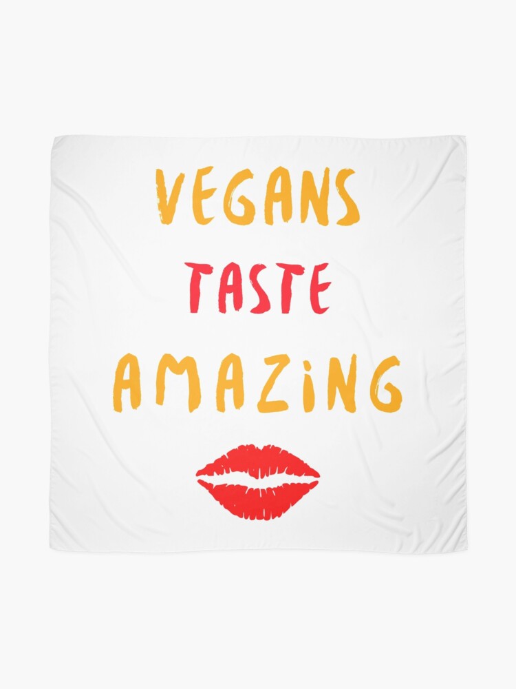 Alternate view of Vegans Taste Amazing with Lips Scarf