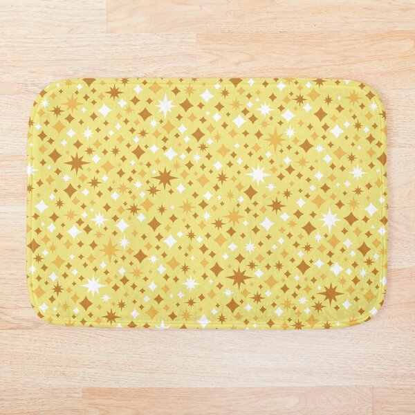 Artikelvorschau, Retro Starscape Pattern Cosmic Yellow entworfen und verkauft von AngieHursh.