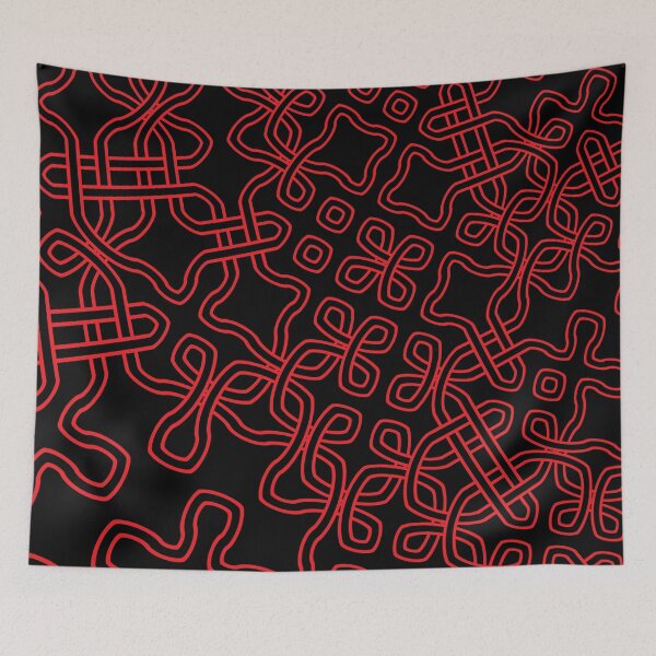 Item preview, Black and red pattern  designed and sold by popgrunge.