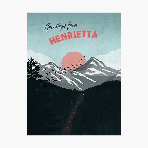 Item preview, Greetings from Henrietta Postcard Art designed and sold by hbailey-design.
