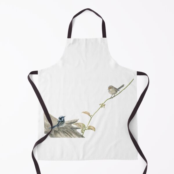 Item preview, Superb Blue Wrens, Superb Fairy Wrens on a Vine Watercolour designed and sold by RachaelCurryArt.