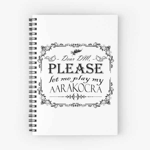 Item preview, Let Me Play My Aarakocra (Black Graphic) designed and sold by Art by Papikins.