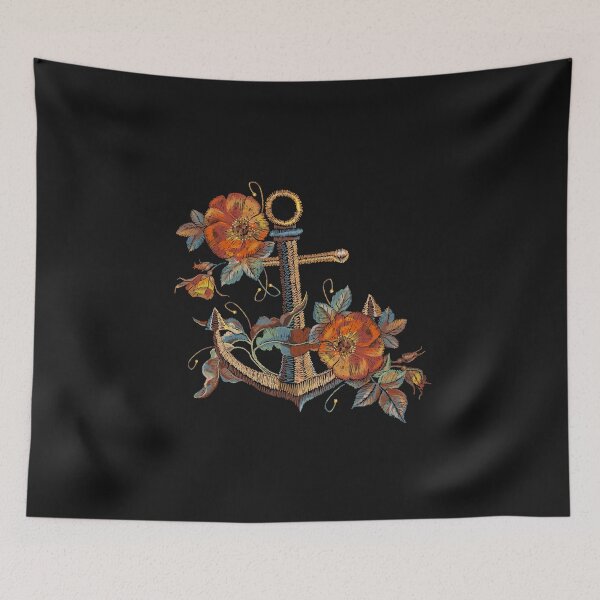 Item preview, Anchor and red roses designed and sold by matrioshka.