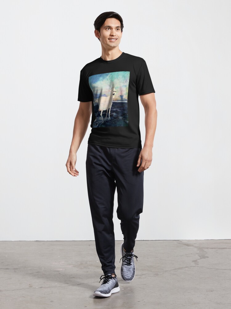 Thumbnail 5 von 7, Funktionsshirt, Eine fröhliche Ziege auf hoher See designt und verkauft von LillianBerthel.