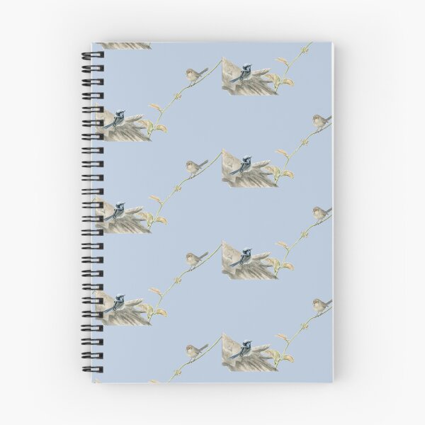 Item preview, Superb Fairy Wrens, Wrens on a Vine 2 (blue background colour) designed and sold by RachaelCurryArt.