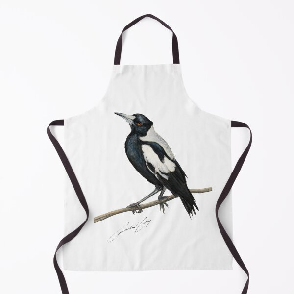 Item preview, Magpie , Australian bird art with artists signature designed and sold by RachaelCurryArt.