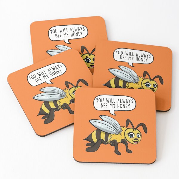 Item preview, You Will Always Be My Honey - Cute Bee Cartoon Love Pun designed and sold by LEFDDesigns.
