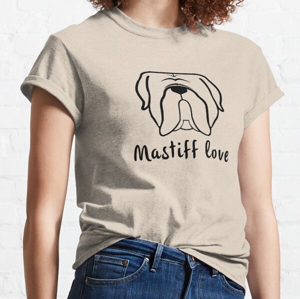 Mastiff LOVE - Dogue de Bordeaux, Bordeaux Mastiff, French Mastiff Classic T-Shirt