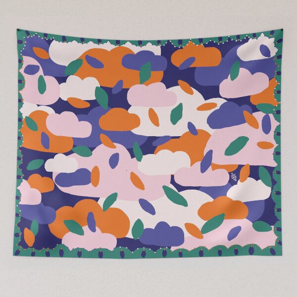 Item preview, CLOUDS LEAVES PATTERN designed and sold by Cindy Shakuri.