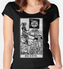 Death Tarot Card - Major Arcana - fortune telling - occult Women's Fitted Scoop T-Shirt