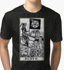 Death Tarot Card - Major Arcana - fortune telling - occult Tri-blend T-Shirt