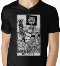 Death Tarot Card - Major Arcana - fortune telling - occult Men's V-Neck T-Shirt
