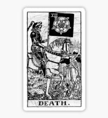 Death Tarot Card - Major Arcana - fortune telling - occult Sticker