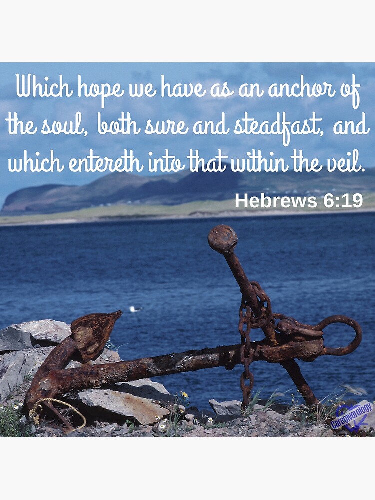 Anchor Bible Verse Picture Frame Gift - An Anchor for the Soul Hebrews  6:19