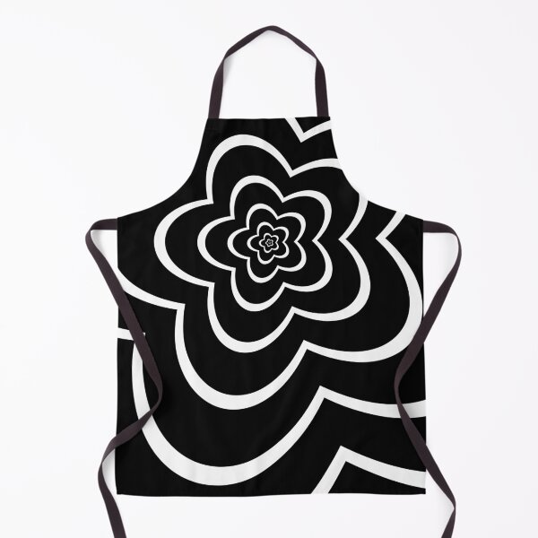 Item preview, Black and white flower pattern designed and sold by popgrunge.