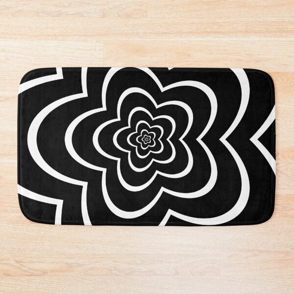 Item preview, Black and white flower pattern  designed and sold by popgrunge.