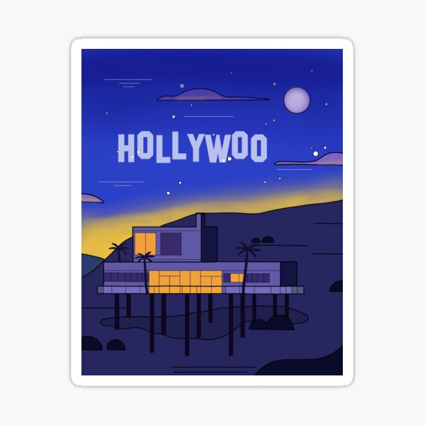 Hollywoo House Landscape Sticker