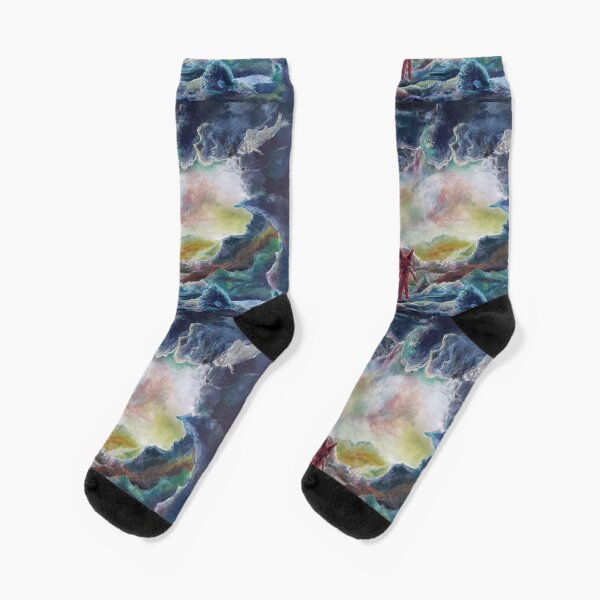 Der rote Fuchs in der Höhle Socken