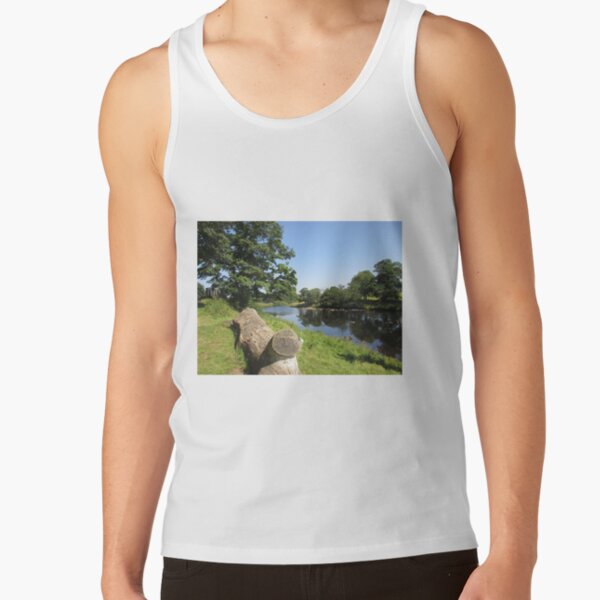 Merch #97 -- Stream Between Trees - Shot 6 (Hadrian's Wall) Tank Top