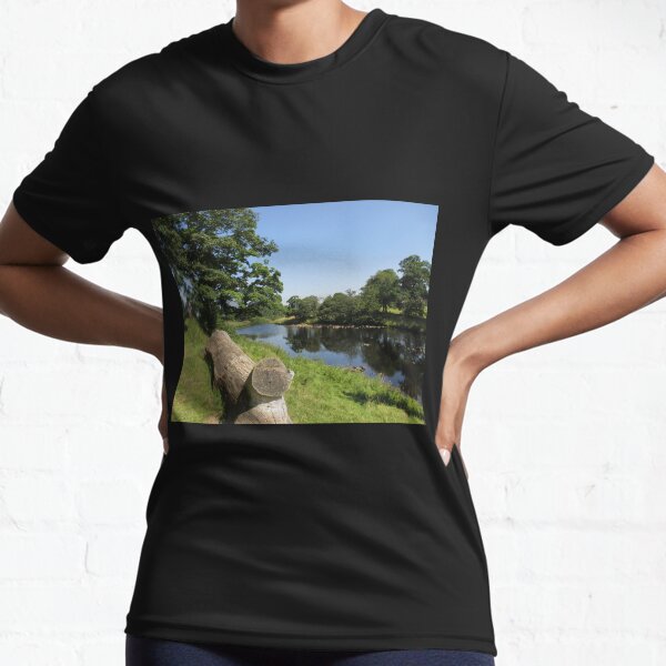 Merch #97 -- Stream Between Trees - Shot 6 (Hadrian's Wall) Active T-Shirt