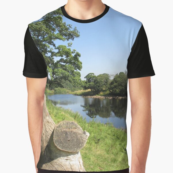 Merch #97 -- Stream Between Trees - Shot 6 (Hadrian's Wall) Graphic T-Shirt