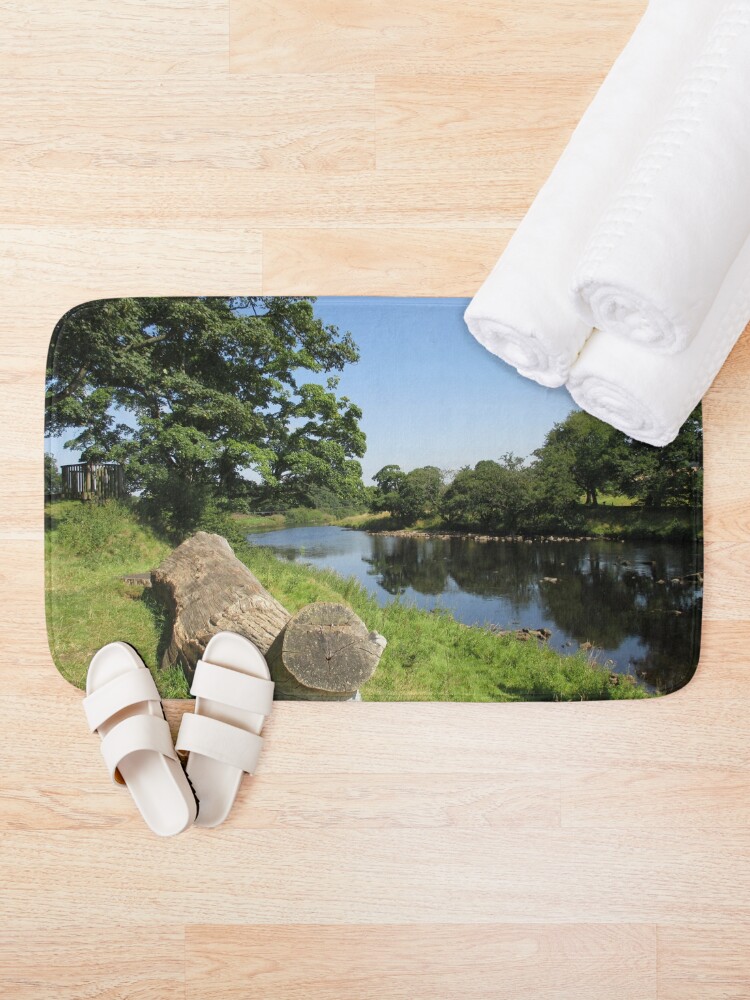 Alternate view of Merch #97 -- Stream Between Trees - Shot 6 (Hadrian's Wall) Bath Mat