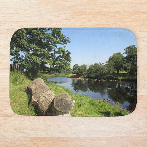 Merch #97 -- Stream Between Trees - Shot 6 (Hadrian's Wall) Bath Mat