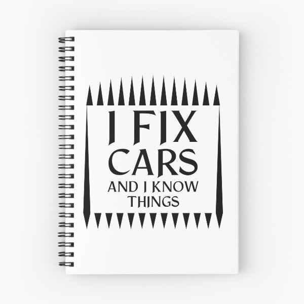 Item preview, I Fix Cars And I Know Things Funny Mechanic Gift Idea design designed and sold by nikkidawn74.