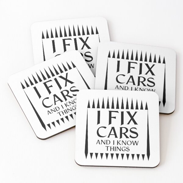 Item preview, I Fix Cars And I Know Things Funny Mechanic Gift Idea design designed and sold by nikkidawn74.