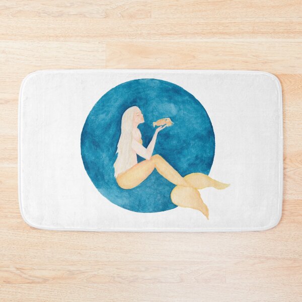 Item preview, Cuttlefish Mermaid - Mermay 2019 - Mermaid Watercolour designed and sold by Art by Kathleen Stuart.