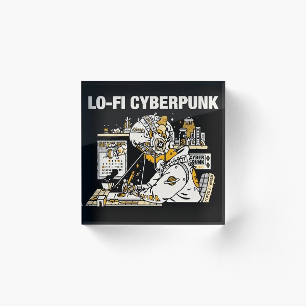Lofi Cyberpunk Acrylblock