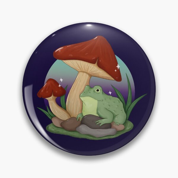 Item preview, Frog 'n Mushrooms designed and sold by Iris Zepezauer.