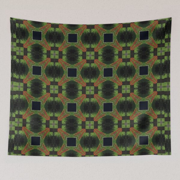 Item preview, Green / Orange Square Pattern designed and sold by wagnerps.