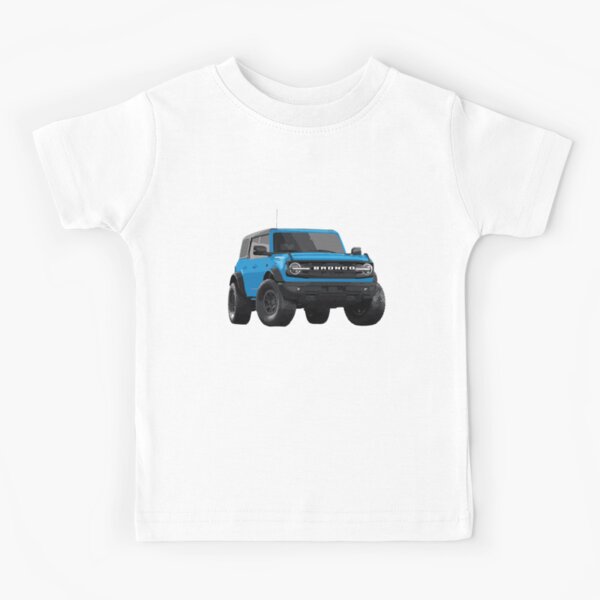 Custom Ford Bronco Flannel Shirt Kids Distressed