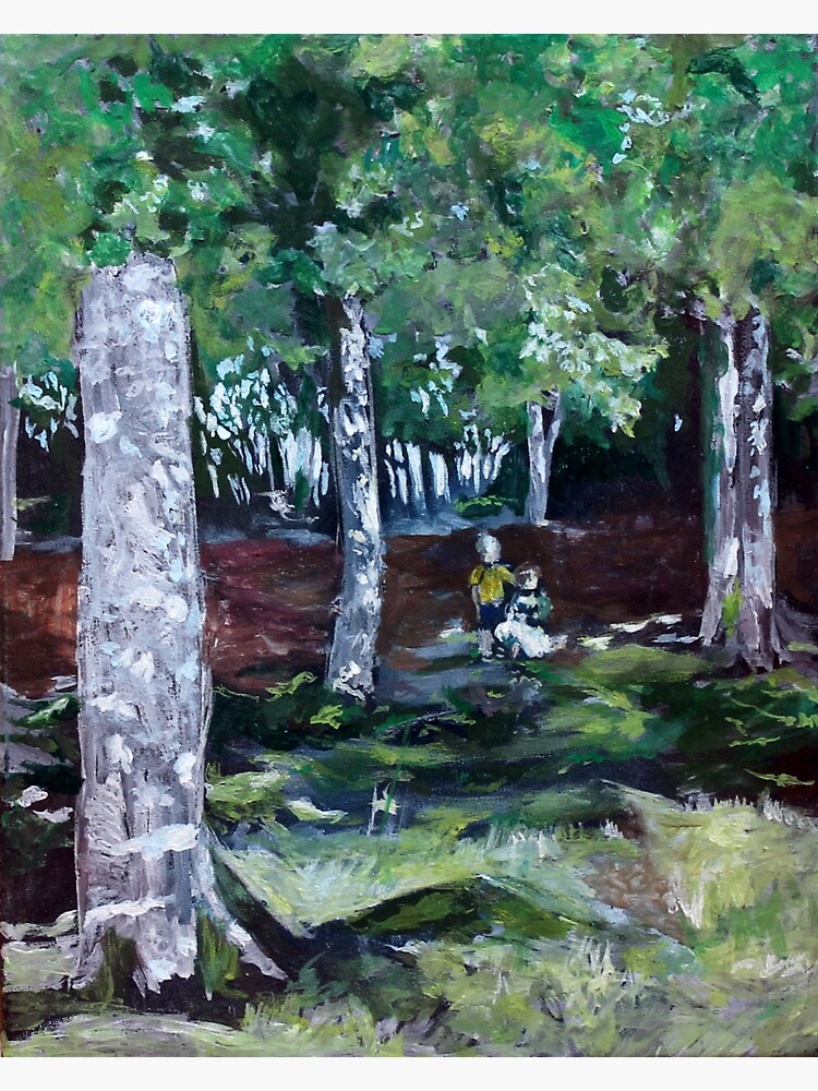 Thumbnail 3 von 3, Sticker, Hänsel und Gretel im schwedischen Wald designt und verkauft von LillianBerthel.