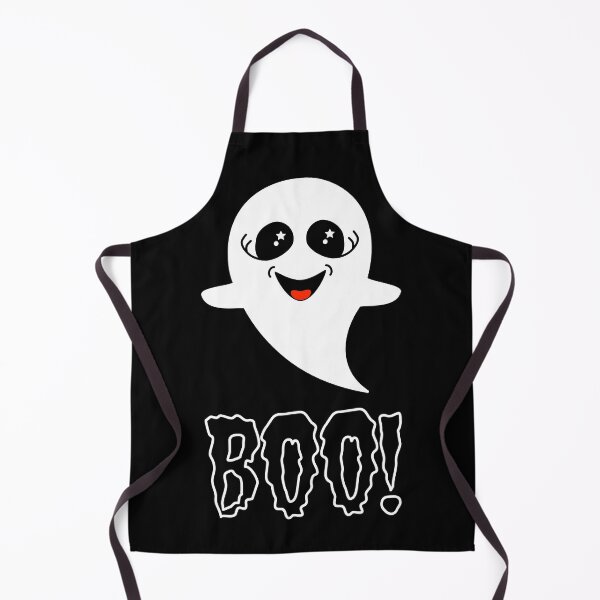 Item preview, Boo!  Cute Little Halloween Ghost on Black by Amanda M Lucas designed and sold by Amanda Lucas.