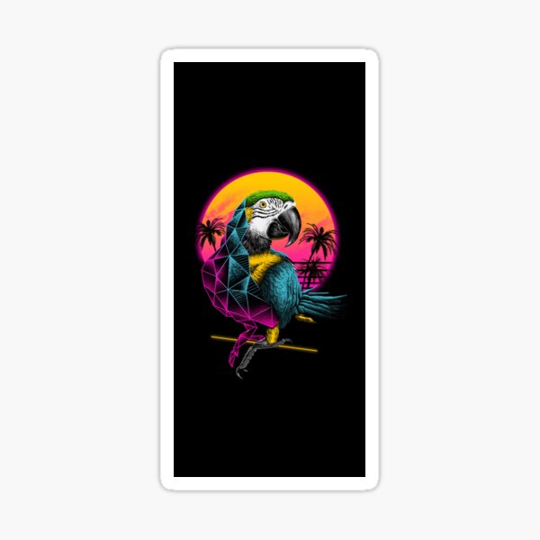 Bright Color Parrot Sticker