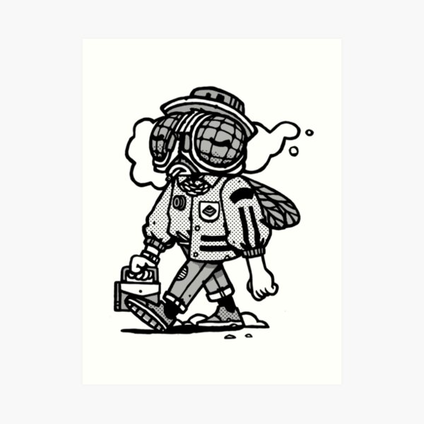 DIpteria Walker Art Print