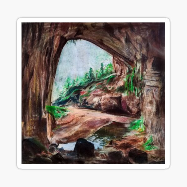Der See in der Höhle Sticker