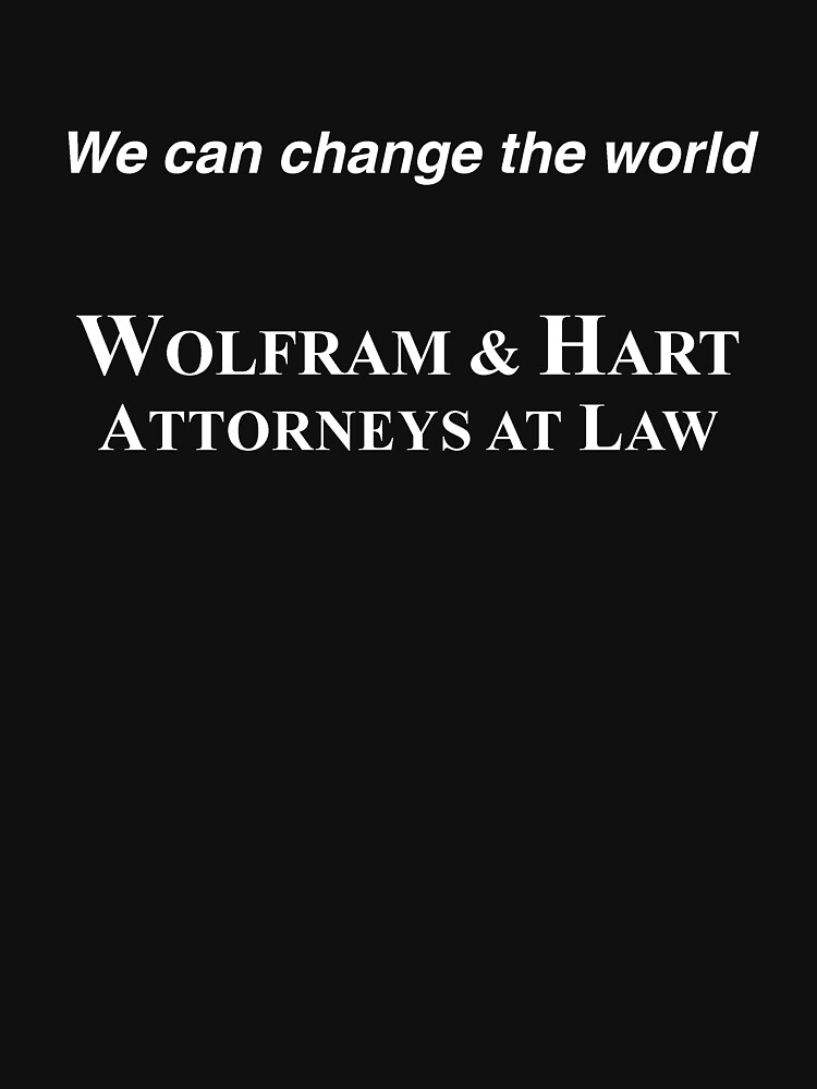 wolfram and hart t shirt