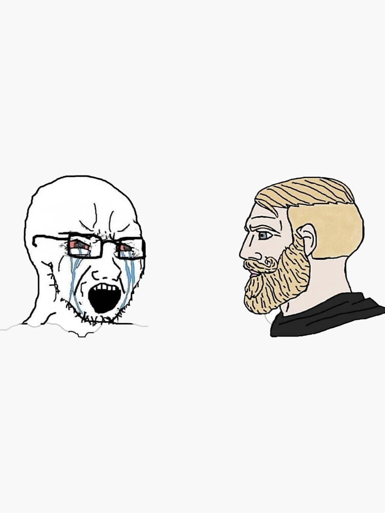 Chad meme Sticker